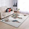 Color World Map Rug Sport Decor Gift Floor Decor Living Room Carpet Rug Area Rug - 8fd683482c15