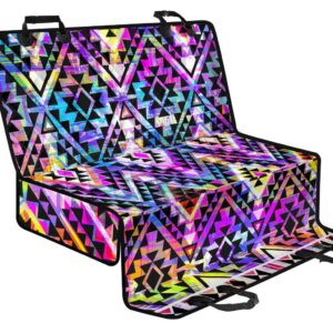 Colorful Aztec Pattern Print Pet Car Back Seat Cover - 27c879217346