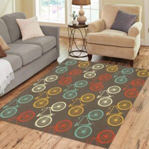 Colorful Bike Rug Sport Decor Gift Floor Decor Living Room Carpet Rug Area Rug - ec10e20c2f6a
