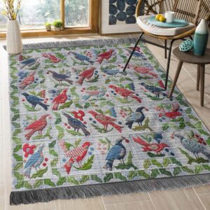 Colorful Bird Rug Sport Decor Gift Floor Decor Living Room Carpet Rug Area Rug - 828b4f31472c