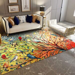 Colorful Birds Rug Sport Decor Gift Floor Decor Living Room Carpet Rug Area Rug - 750e7f6c4888