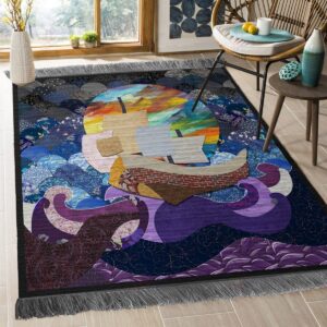 Colorful Boat Rug Sport Decor Gift Floor Decor Living Room Carpet Rug Area Rug - b84ccaba2bfd