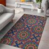 Colorful Bohemian Mandala Pattern Rug Sport Decor Gift Floor Decor Living Room Carpet Rug Area Rug - 9a51e7584797