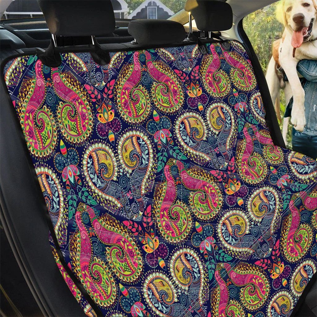 Colorful Boho Paisley Pattern Print Car Back Seat Cover Dog Car Seat Covers - e2d1495a0f16 Colorful Boho Paisley Pattern Print Car Back Seat Cover Dog Car Seat Covers - e2d1495a0f16