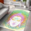 Colorful Buddha Mandala Rug Sport Decor Gift Floor Decor Living Room Carpet Rug Area Rug - a6f9e6250fcc