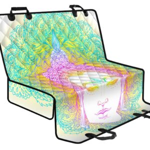Colorful Buddha Mandala Print Pet Car Back Seat Cover - 87d61f5ea8fe