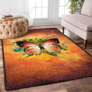 Colorful Butterfly 3 Rug Sport Decor Gift Floor Decor Living Room Carpet Rug Area Rug - 60234e37bdb2