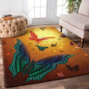Colorful Butterfly 8 Rug Sport Decor Gift Floor Decor Living Room Carpet Rug Area Rug - 2cf410139d71