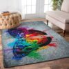 Colorful Butterfly Rug Sport Decor Gift Floor Decor Living Room Carpet Rug Area Rug - c9ffa6e7a932