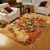 Colorful Butterfly Rug Sport Decor Gift Floor Decor Living Room Carpet Rug Area Rug - ca29322e999b