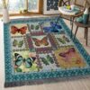 Colorful Butterfly Rug Sport Decor Gift Floor Decor Living Room Carpet Rug Area Rug - 283e107100cb