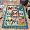 Colorful Butterfly Rug Sport Decor Gift Floor Decor Living Room Carpet Rug Area Rug - b2ad662485ad