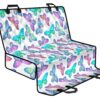 Colorful Butterfly Pattern Print Pet Car Back Seat Cover - 82d3955e2465