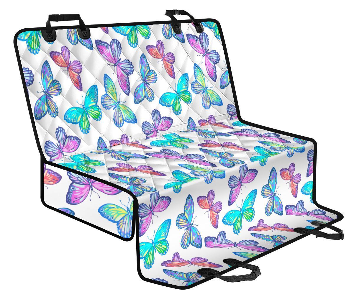 Colorful Butterfly Pattern Print Pet Car Back Seat Cover - 82d3955e2465 Colorful Butterfly Pattern Print Pet Car Back Seat Cover - 82d3955e2465