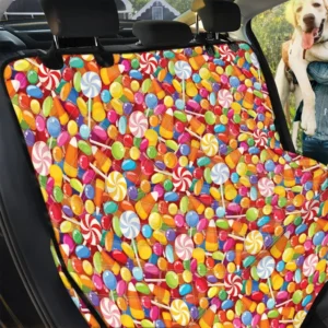 Colorful Candy Pattern Print Car Back Seat Cover Dog Car Seat Covers - cd62b8c00845