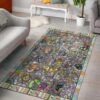 Colorful Cats 2 Rug Sport Decor Gift Floor Decor Living Room Carpet Rug Area Rug - a56d738ed357