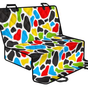 Colorful Cow Print Pet Car Back Seat Cover - 889630b871e0
