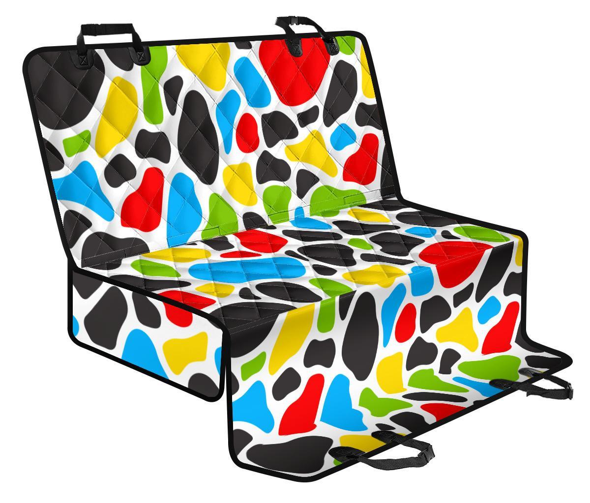 Colorful Cow Print Pet Car Back Seat Cover - 889630b871e0 Colorful Cow Print Pet Car Back Seat Cover - 889630b871e0