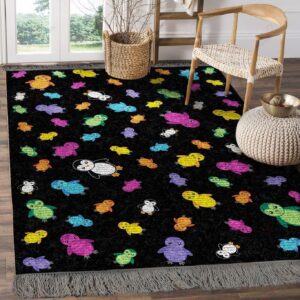 Colorful Cute Penguins Rug Sport Decor Gift Floor Decor Living Room Carpet Rug Area Rug - 95771b7b6d7b