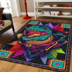 Colorful Dinosaur Rug Sport Decor Gift Floor Decor Living Room Carpet Rug Area Rug - eadeedabc303