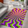 Colorful Dizzy Moving Optical Illusion Rug Sport Decor Gift Floor Decor Living Room Carpet Rug Area Rug - ec1405bd763d
