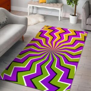 Colorful Dizzy Moving Optical Illusion Rug Sport Decor Gift Floor Decor Living Room Carpet Rug Area Rug - ec1405bd763d