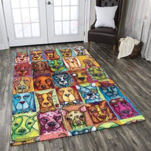 Colorful Dog Rug Sport Decor Gift Floor Decor Living Room Carpet Rug Area Rug - 659fe701373a