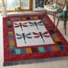 Colorful Dragonfly Rug Sport Decor Gift Floor Decor Living Room Carpet Rug Area Rug - 9700141f5955