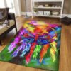Colorful Dream Catcher Dragonfly Rug Sport Decor Gift Floor Decor Living Room Carpet Rug Area Rug - 9392c56a2987