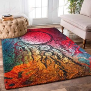 Colorful Dreamcatcher 2 Rug Sport Decor Gift Floor Decor Living Room Carpet Rug Area Rug - 375fa216020a