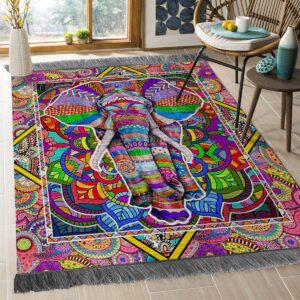 Colorful Elephant Rug Sport Decor Gift Floor Decor Living Room Carpet Rug Area Rug - abfa18a9477e