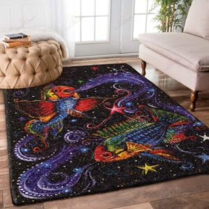 Colorful Fish Rug Sport Decor Gift Floor Decor Living Room Carpet Rug Area Rug - 2724338c5be3