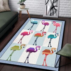 Colorful Flamingo Rug Sport Decor Gift Floor Decor Living Room Carpet Rug Area Rug - 1c0c0ed561c6