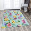 Colorful Flower 2 Rug Sport Decor Gift Floor Decor Living Room Carpet Rug Area Rug - 2bd45303196b