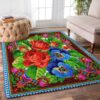 Colorful Flowers Rug Sport Decor Gift Floor Decor Living Room Carpet Rug Area Rug - f0760f211726