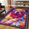 Colorful Golden Retriever Rug Sport Decor Gift Floor Decor Living Room Carpet Rug Area Rug - 50e14a86886d