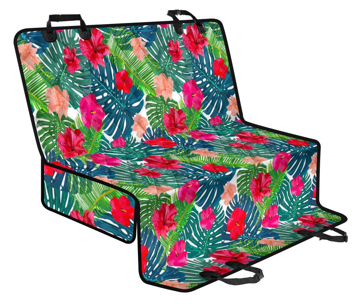 Colorful Hawaii Floral Pattern Print Pet Car Back Seat Cover - b45170c0ff56 Colorful Hawaii Floral Pattern Print Pet Car Back Seat Cover - b45170c0ff56