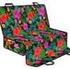 Colorful Hibiscus Flowers Pattern Print Pet Car Back Seat Cover - 900e7574cd53