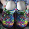 Colorful Hippie Pattern Crocs Clog Shoes – Hippie Art Crocs Clog Crocbland Clog Birthday Gift For Man Woman Boy Girl
