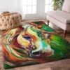 Colorful Horse Rug Sport Decor Gift Floor Decor Living Room Carpet Rug Area Rug - b6d730e0298e