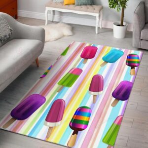 Colorful Ice Cream Rug Sport Decor Gift Floor Decor Living Room Carpet Rug Area Rug - 9711d44417b1