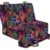 Colorful Leaf Tropical Pattern Print Pet Car Back Seat Cover - 5fa39dcbbe95