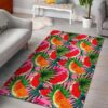 Colorful Leaf Watermelon Pattern Rug Sport Decor Gift Floor Decor Living Room Carpet Rug Area Rug - f80ff1726f1b