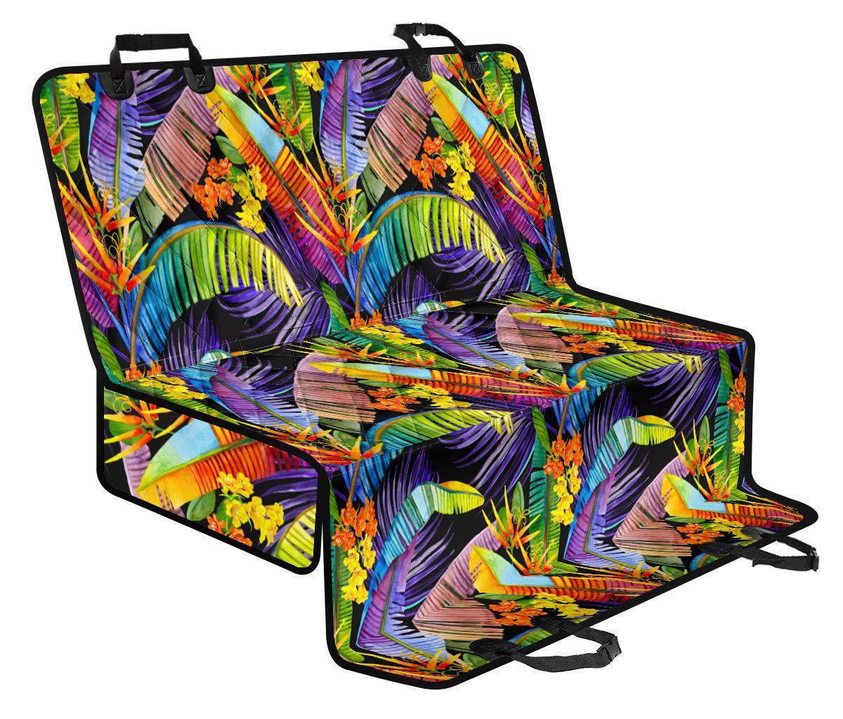 Colorful Leaves Tropical Pattern Print Pet Car Back Seat Cover - dcc9af8ea128 Colorful Leaves Tropical Pattern Print Pet Car Back Seat Cover - dcc9af8ea128
