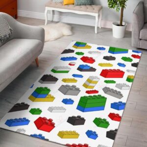Colorful Lego Building Block Rug Sport Decor Gift Floor Decor Living Room Carpet Rug Area Rug - 4301fa2c84d6