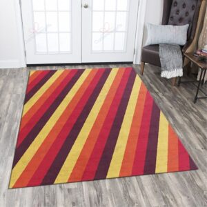 Colorful Line Rug Sport Decor Gift Floor Decor Living Room Carpet Rug Area Rug - 15f796f7668f