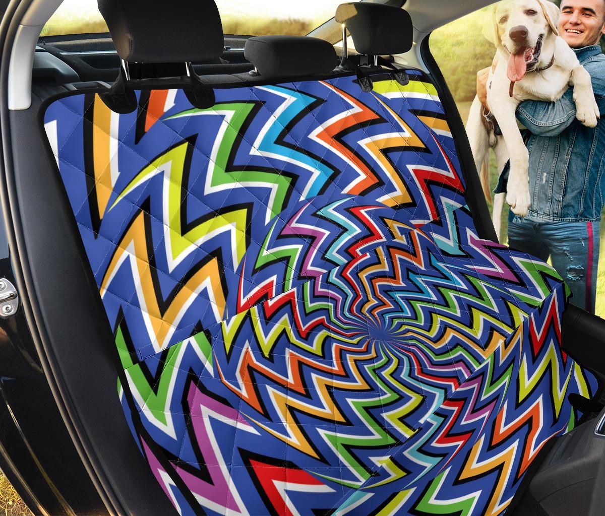 Colorful Lines Optical Illusion Car Back Seat Cover Dog Car Seat Covers - e3011f99f732 Colorful Lines Optical Illusion Car Back Seat Cover Dog Car Seat Covers - e3011f99f732