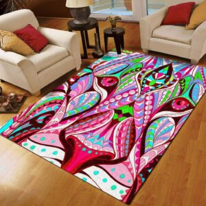 Colorful Lion Rug Sport Decor Gift Floor Decor Living Room Carpet Rug Area Rug - f74bb0e3e795