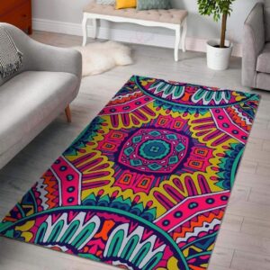 Colorful Mandala Bohemian Rug Sport Decor Gift Floor Decor Living Room Carpet Rug Area Rug - 9975bd5b11b8