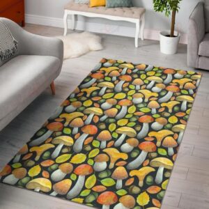 Colorful Mushroom Pattern Rug Sport Decor Gift Floor Decor Living Room Carpet Rug Area Rug - 8069adf86ed9